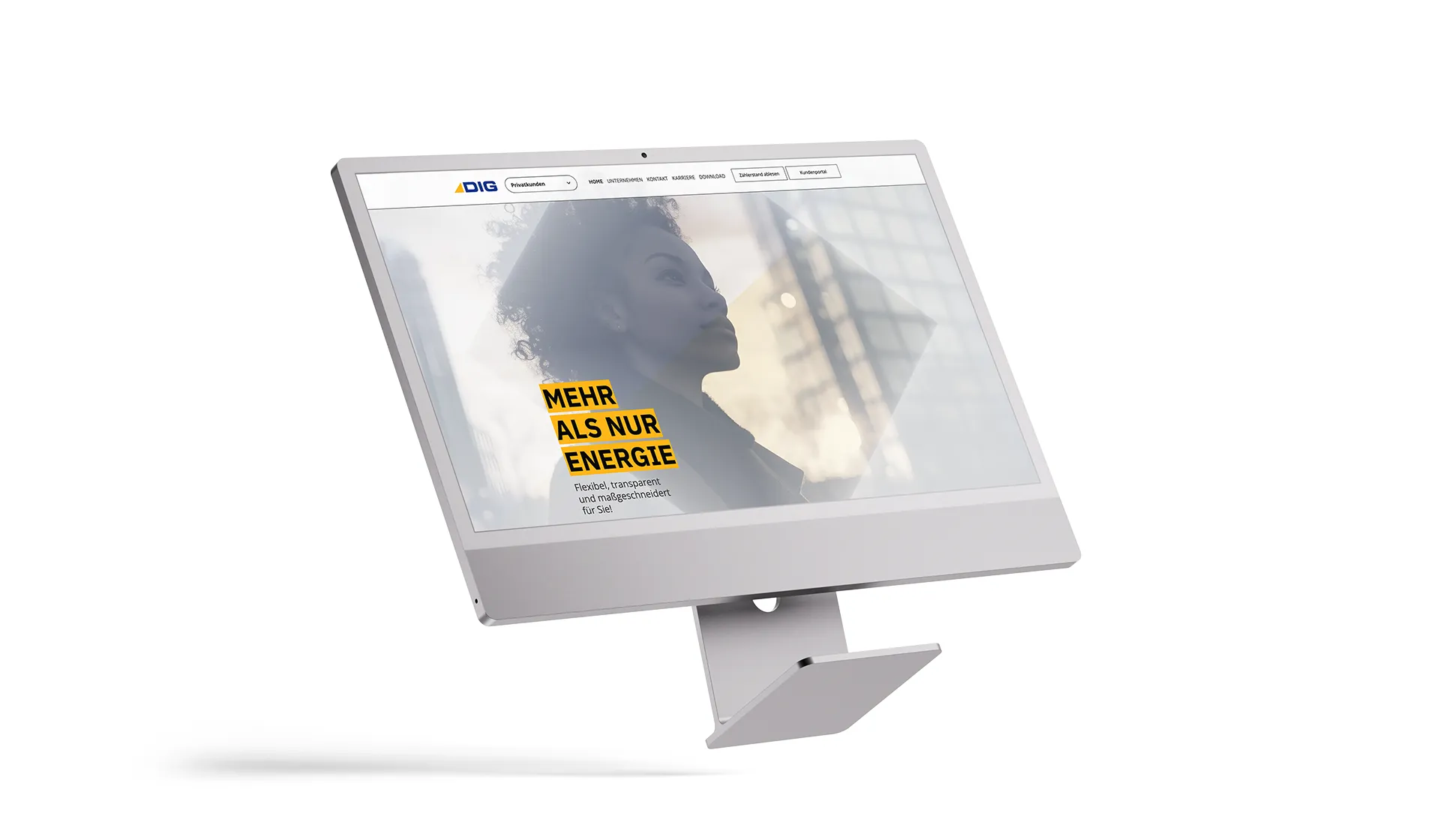 DIG Deutsche Industriegas GmbH – Projekt-Header Webdesign