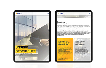 DIG Deutsche Industriegas GmbH – Webdesign und Entwicklung Projekt
